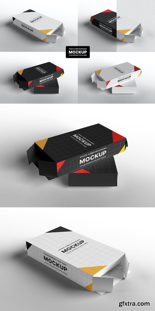 Stock Cubes Packaging Mockup