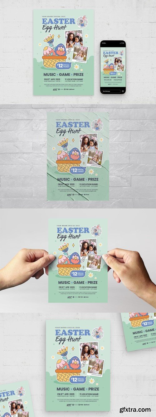 Easter Egg Hunt Flyer Template