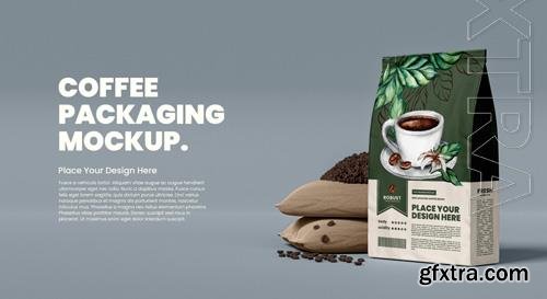 PSD coffee branding packaging mockup vol 11