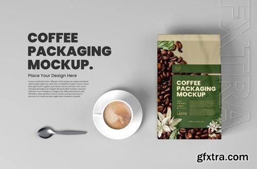 PSD coffee branding packaging mockup vol 2