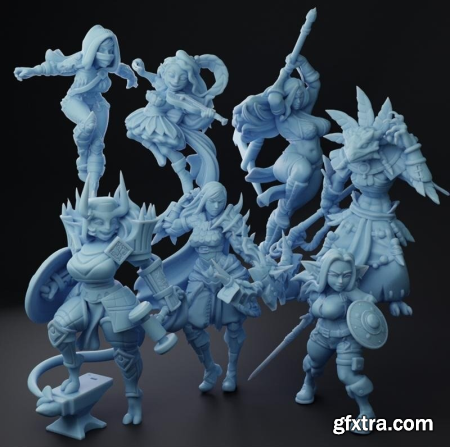 Twin Goddess Miniatures February 2023 – 3D Print Model