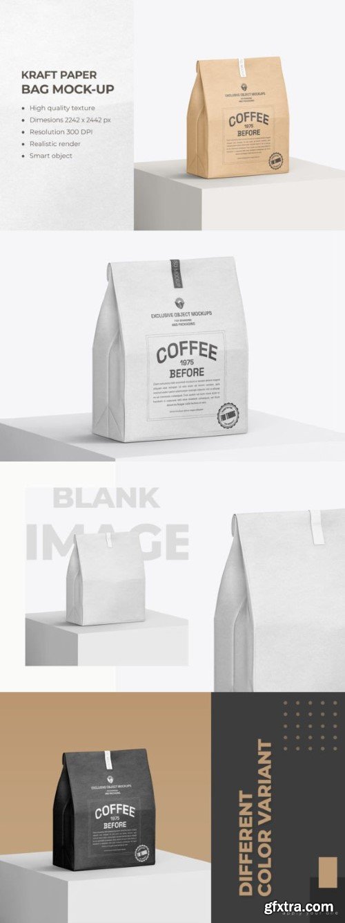 Kraft Paper Bag Mockup Packaging