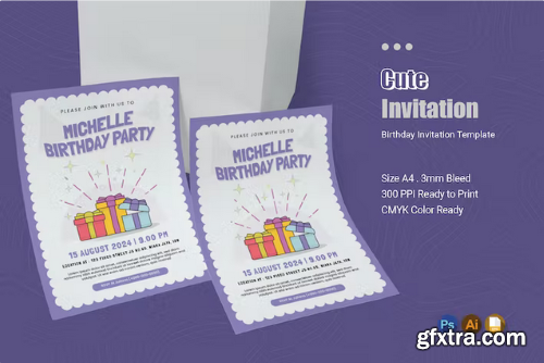 Cute Birthday Invitation