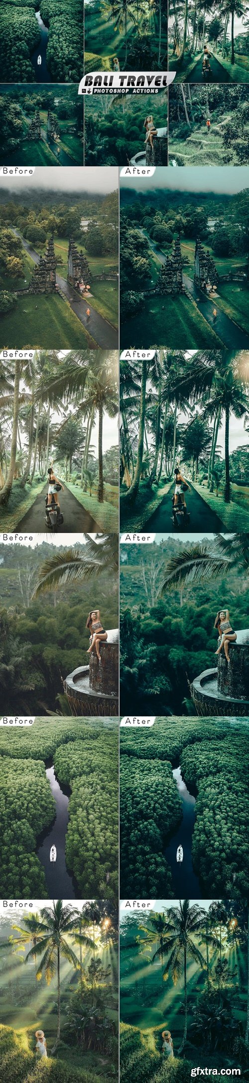 Bali Travel Photoshop Actions 239A4HB