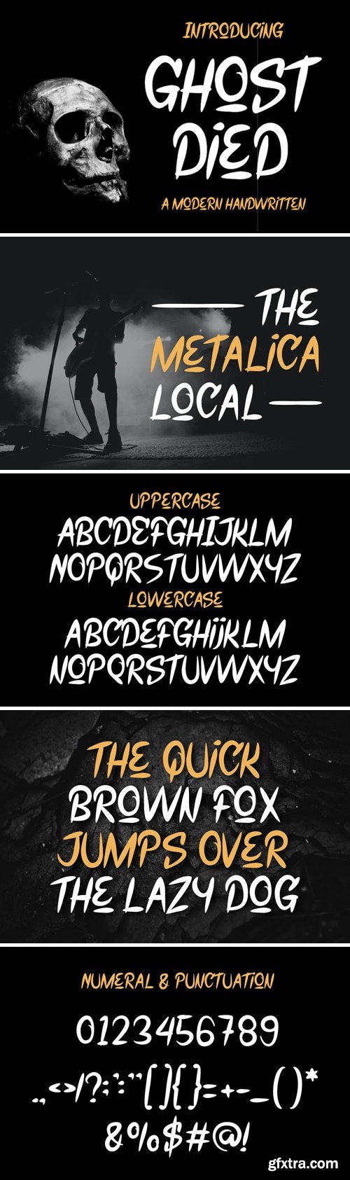 GHOST DIED FONT