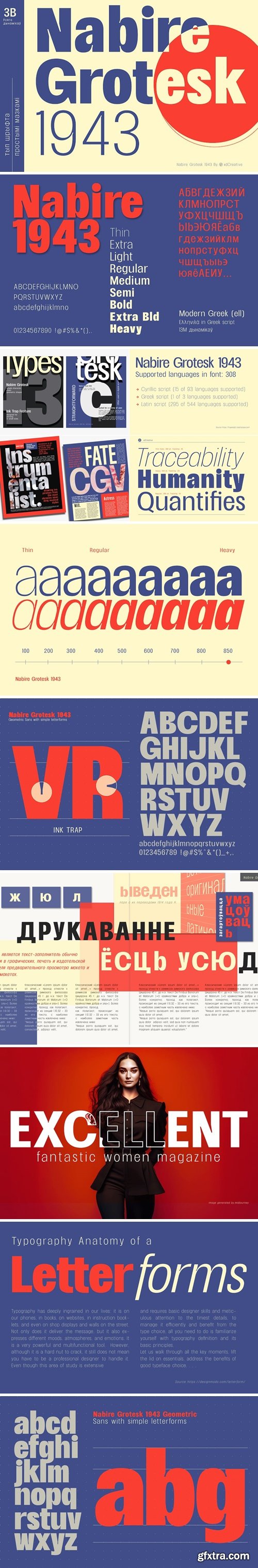 Nabire Grotesk 1943 Font