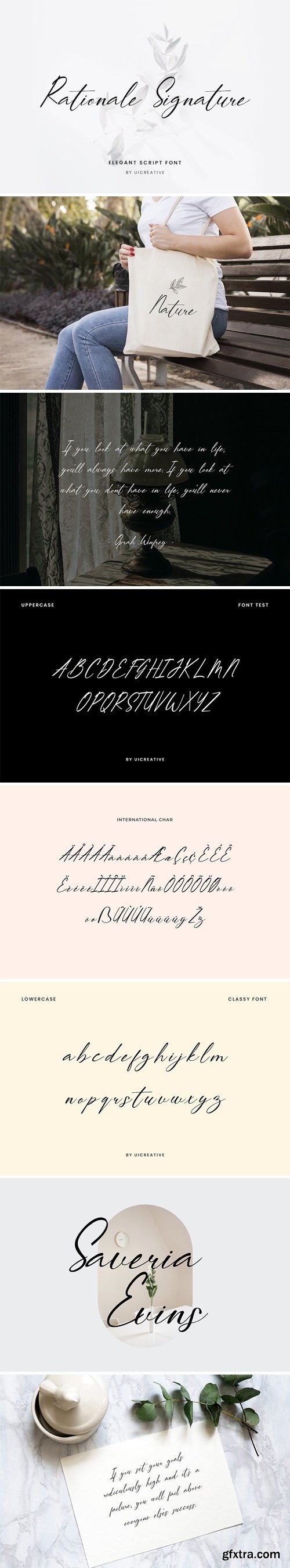 Rationale Signature Font