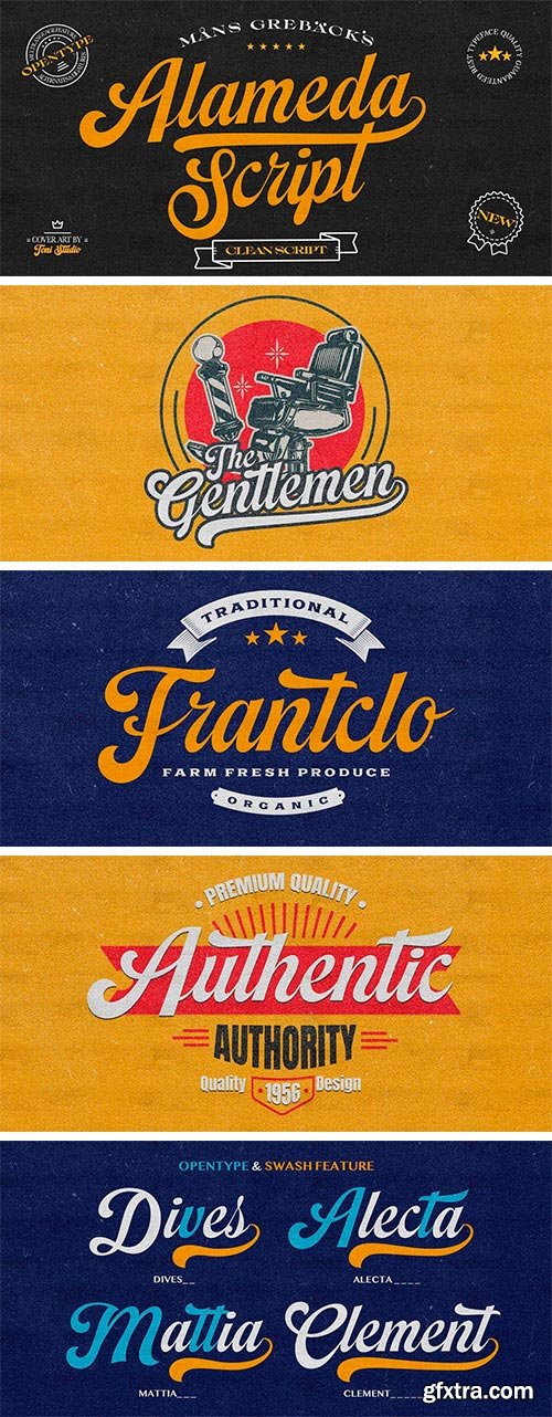 Alameda Script Font Family