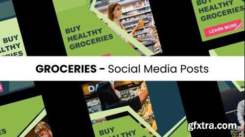 Videohive Groceries - Social Media Posts 43683330