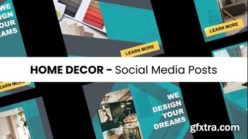 Videohive Home Decor - Social Media Posts 43683319