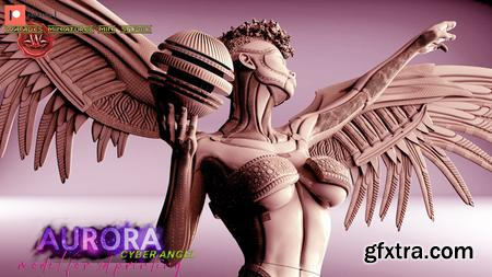 Aurora cyber angel – 3D Print Model