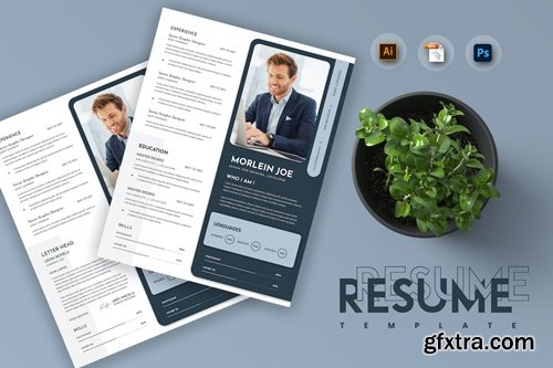 Cone Creative Resume & CV Template MGVB5NZ