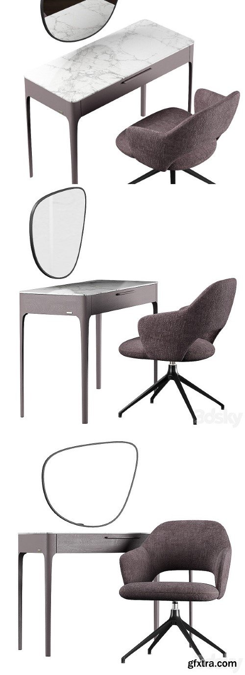 Mara Dressing Table Roma Furman Armchair