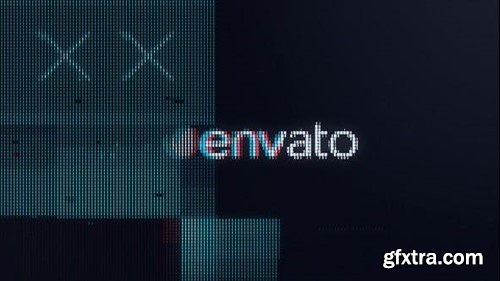 Videohive Pixelated Glitch Logo 43649788