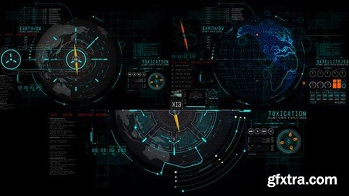 Videohive HUD UI Earth 2 43639639