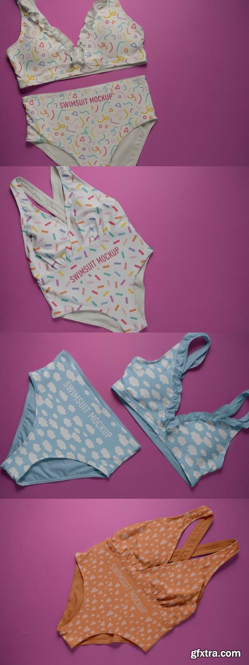 Baby swimsuit mockup