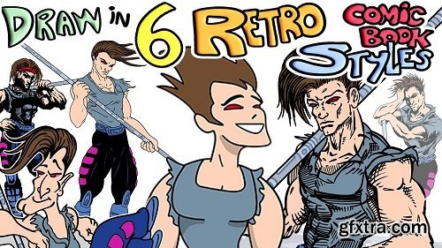 Draw in 6 Retro Comic Book Styles !