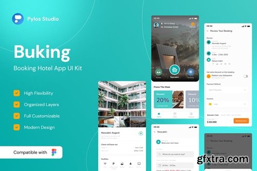 Buking - Booking Hotel App UI Kits 6EEKBNT