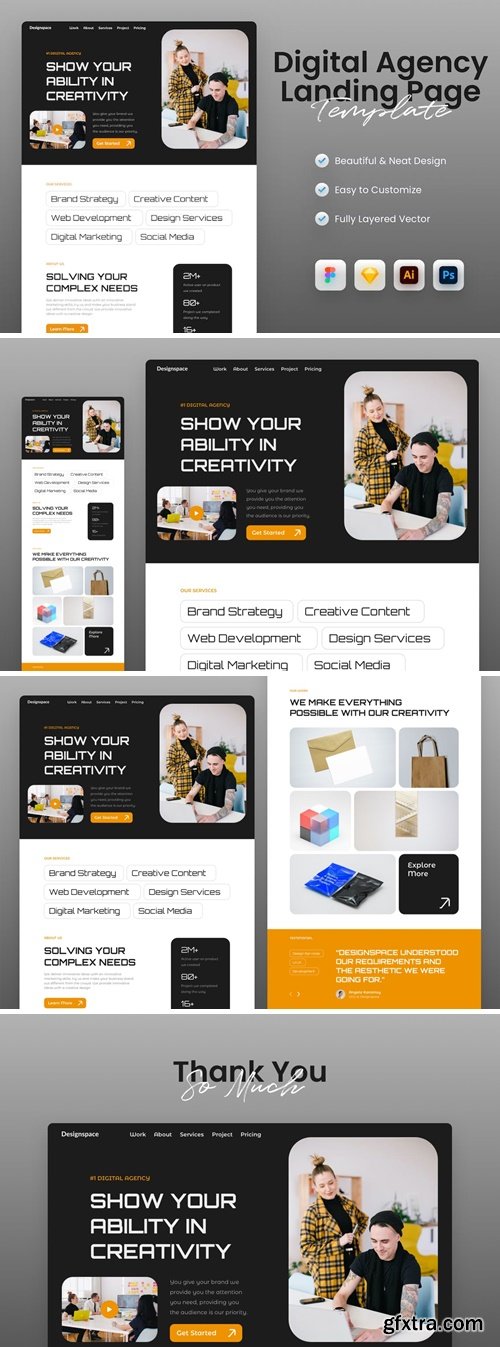 Landing Page Design Template N6DJRWL