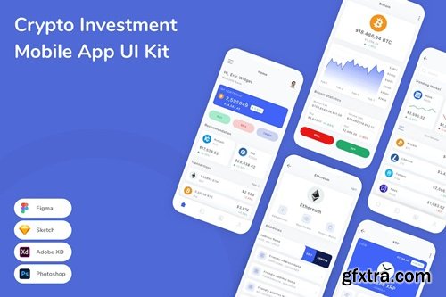 Crypto Investment Mobile App UI Kit Z4NA8Z7