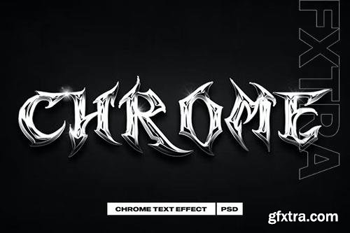 Chrome psd text effect