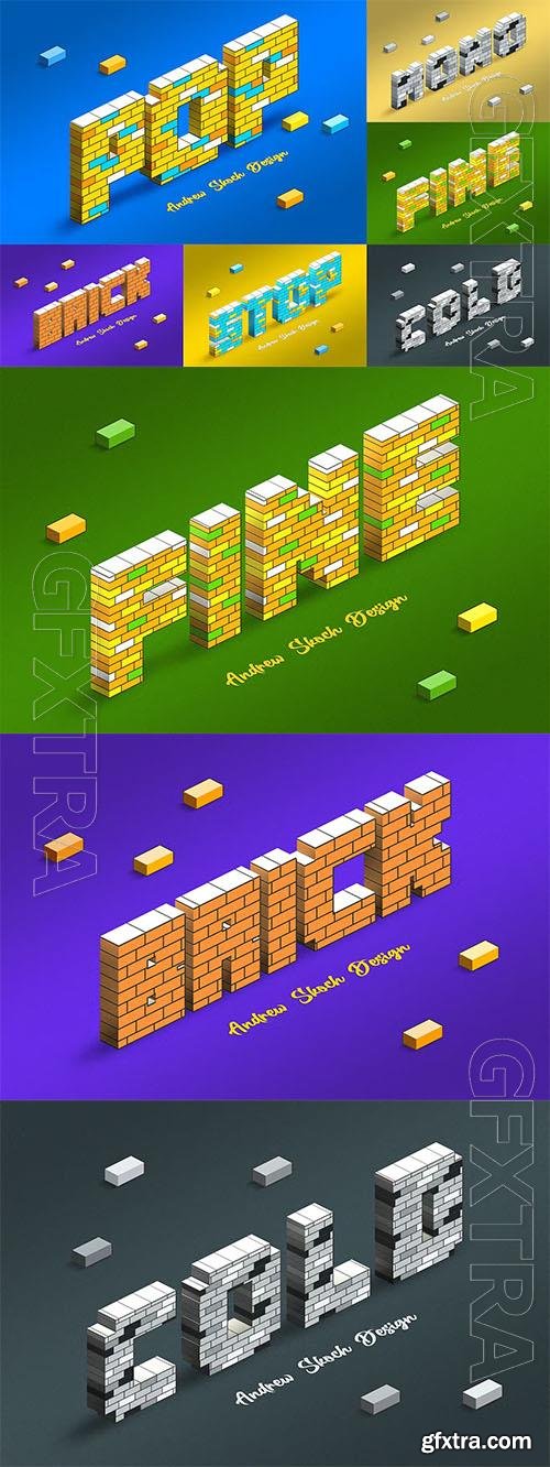 Bricks Text Effects