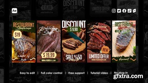 Videohive Restaurant Instagram Stories 43745353