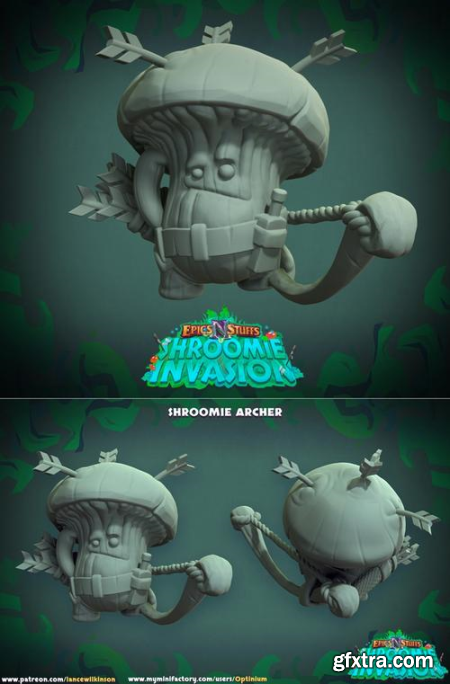 Shroomie Archer – 3D Print Model