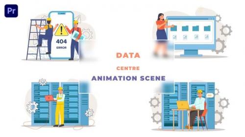 Videohive - Data Store Center Animation Scene - 43660576 - 43660576