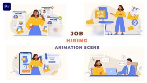 Videohive - Job Hiring Post Animation Scene - 43660593 - 43660593