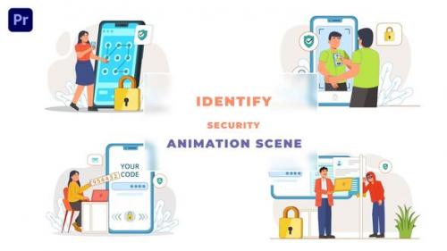 Videohive - Mobile Lock Identify Security Animation Scene - 43660619 - 43660619