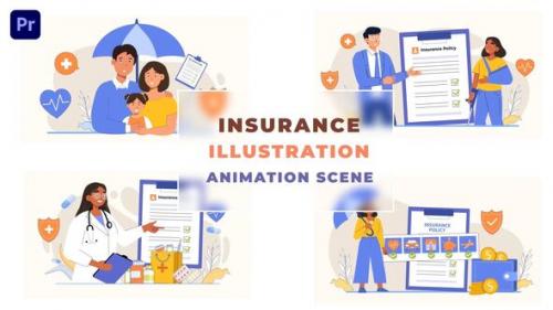 Videohive - Family Medical Insurance Animation Scene - 43660758 - 43660758