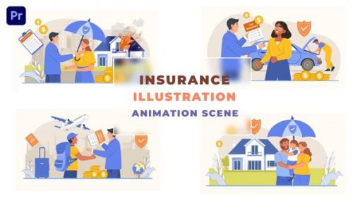 Videohive - All Insurance Type Animation Scene - 43660887 - 43660887