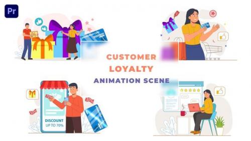 Videohive - Customer Loyalty Explainer Animation Scene - 43660928 - 43660928