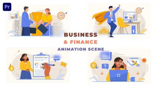 Videohive - Business Finance Growth Animation Scene - 43660981 - 43660981