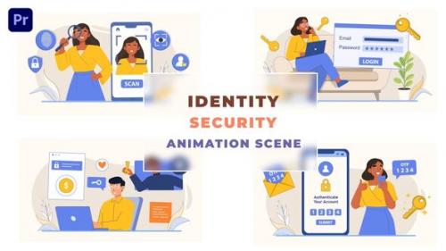 Videohive - Online Media Identity Security Concept Animation Scene - 43661060 - 43661060