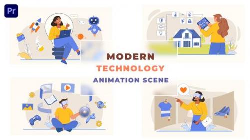 Videohive - Modern Technology Situation Animation Scene - 43661103 - 43661103