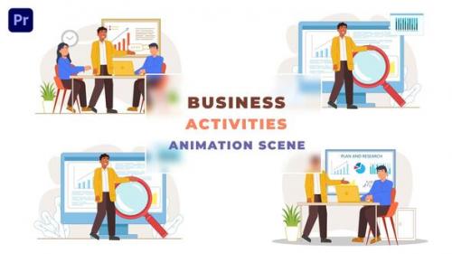 Videohive - Business Planning Activities Animation - 43661174 - 43661174