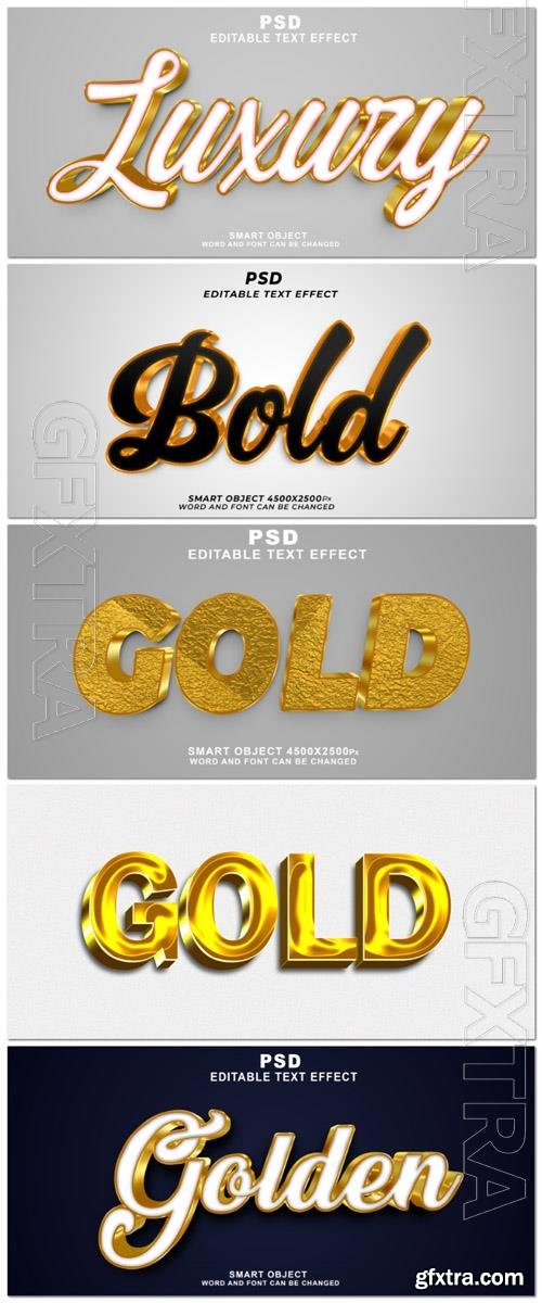 Psd style text effect editable set vol 192