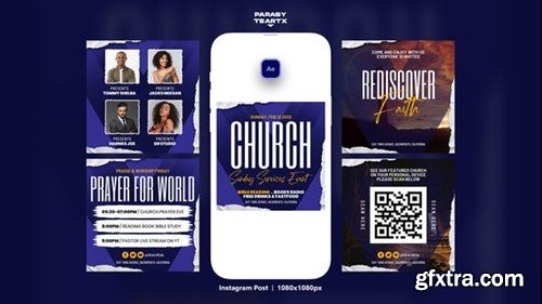 Videohive Church Instagram Post Template 43681744