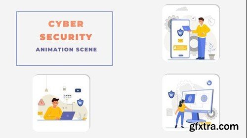 Videohive Cyber Security Animated  Scene 43721043