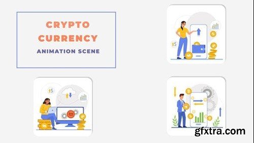 Videohive Bitcoin Crypto Currency Animation Scene 43721207