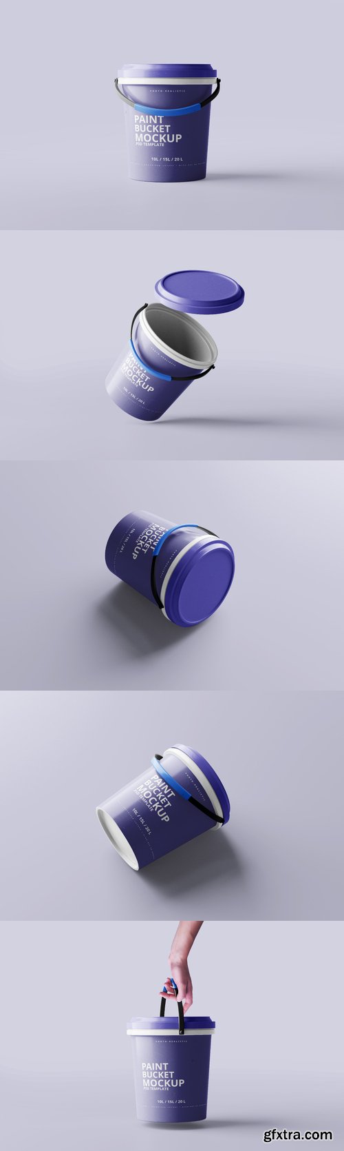 Paint bucket mockups