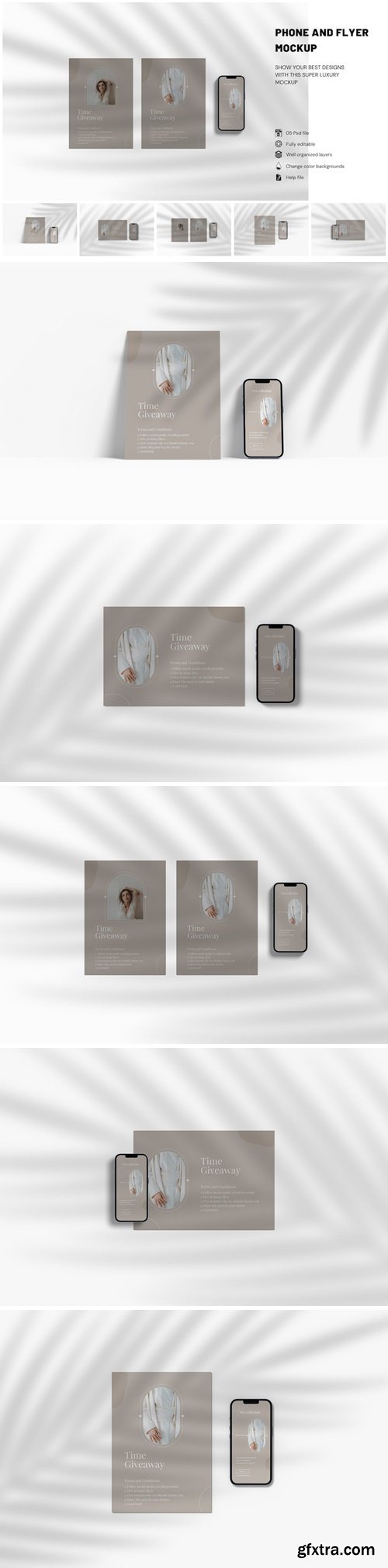 Phone And Flyer Mockup 2EPWTSE