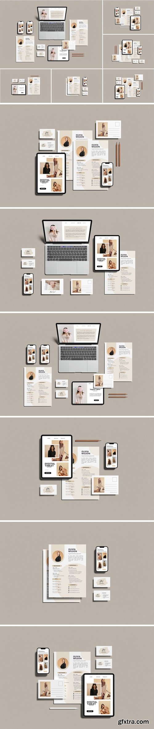 Stationery / Branding Mockup FWB954Q