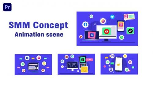 Videohive - Social Media Marketing Animation Scene - 43662547 - 43662547