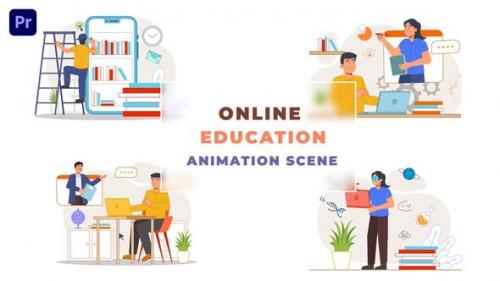 Videohive - Online Education Explainer Animation Scene - 43663343 - 43663343