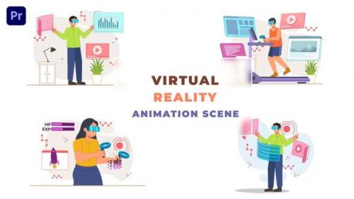 Videohive - Virtual Reality Goggles Animation Scene - 43663435 - 43663435