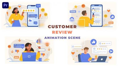 Videohive - Customer Review Concept Animation Scene - 43663529 - 43663529