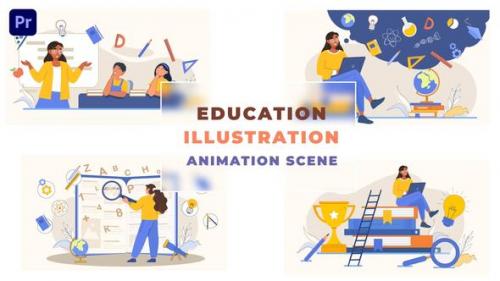 Videohive - Education Illustration Animation Scene - 43663640 - 43663640